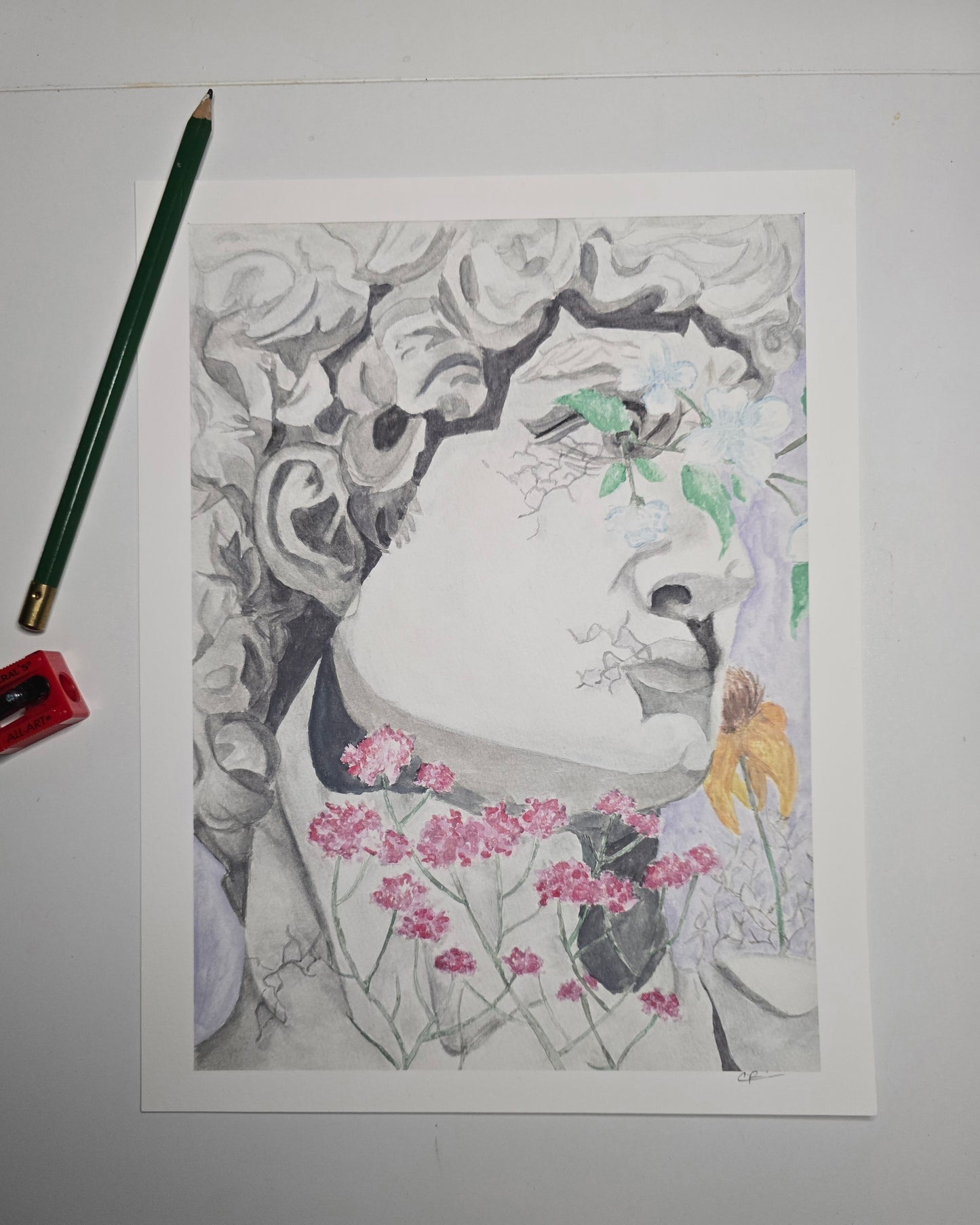 "Breaking David" Print