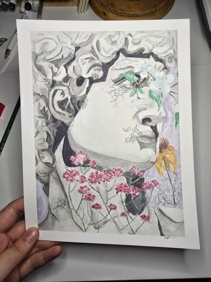 "Breaking David" Print