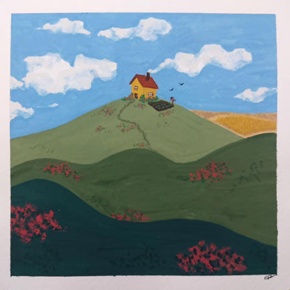Original "House in the Hills" Painting