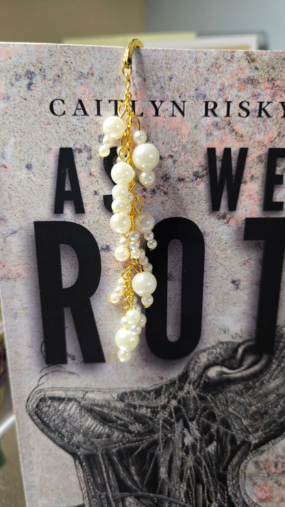 Metal Drops of Pearl Bookmark