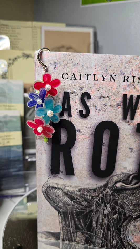 Metal Bouquet Charm Bookmark